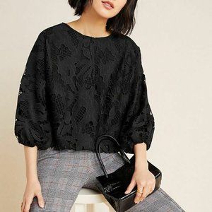 Anthropologie Erie + Ali Lace Bubble Blouse XS